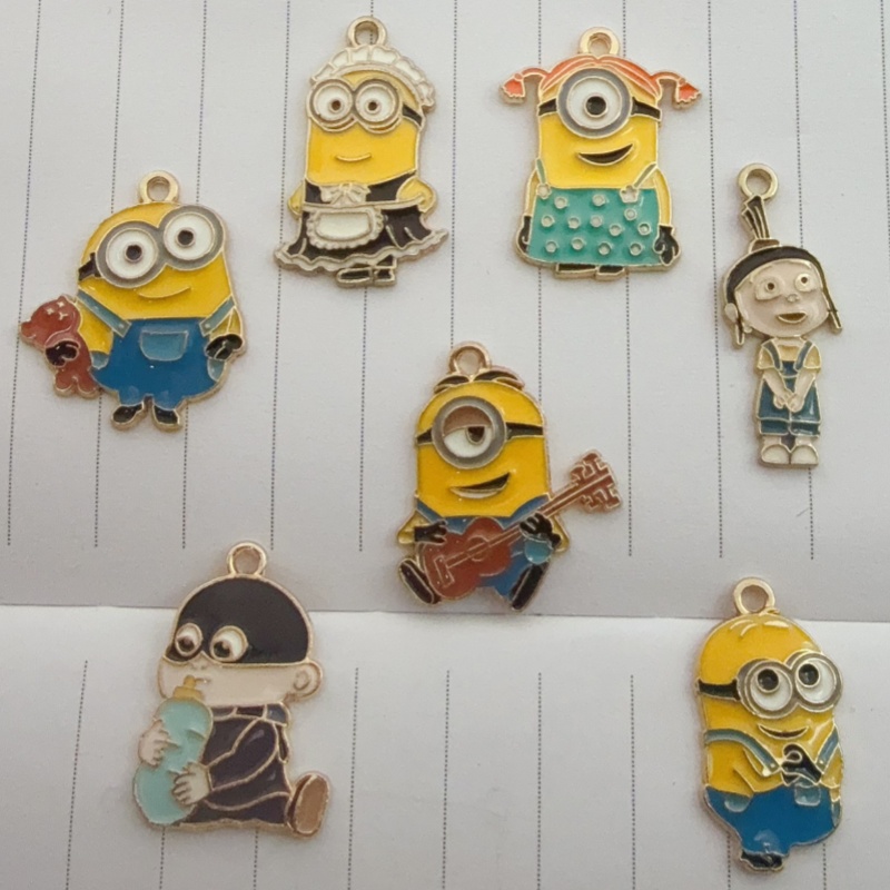 Wedding Yes - 10 buah liontin kartun minyak paduan