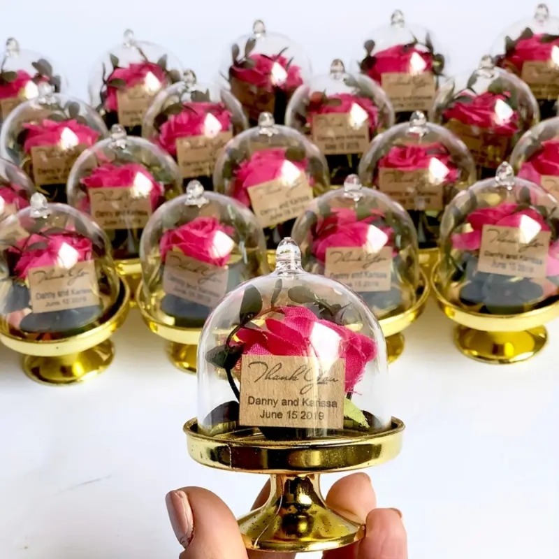 Wedding Party Supply Store - 24 Buah Kotak Permen Plastik Mini