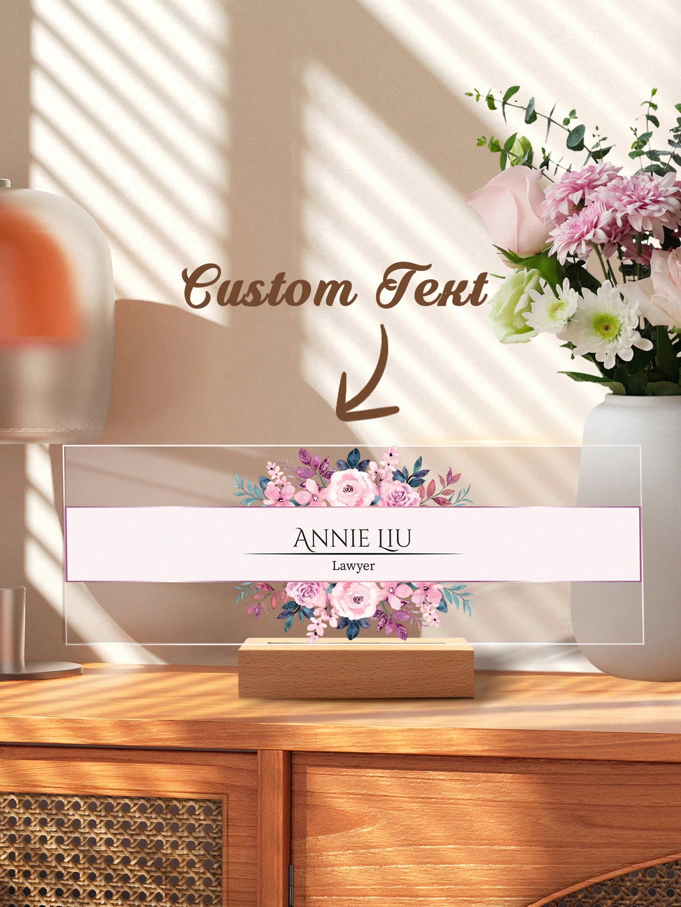 Wedding Job - 1pc Papan Nama Meja Akrilik Kustom