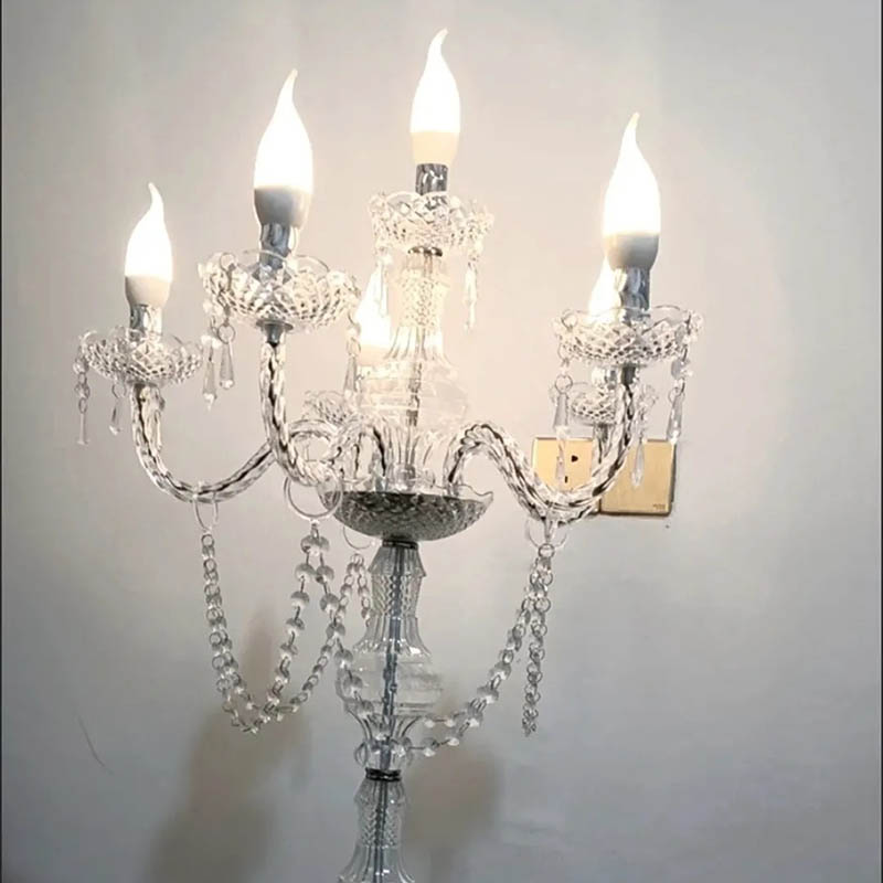 Wedding Decoration Supply - Lampu Lilin Mewah Modern Hiasan Tengah