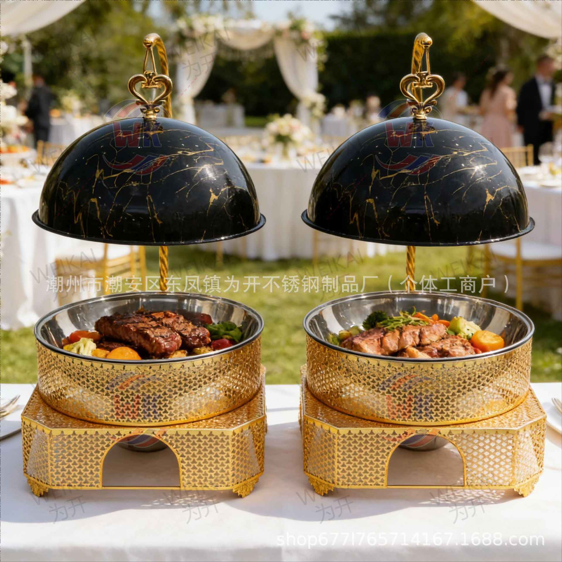 Kompor Buffet Mewah Bulat untu - Wedding Alcohol Supply ulasan dan harga