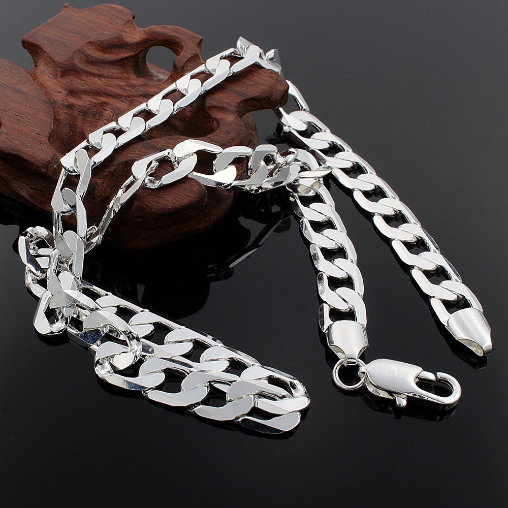 Kalung warna perak 20/24 inci  - Wedding Job ulasan dan harga