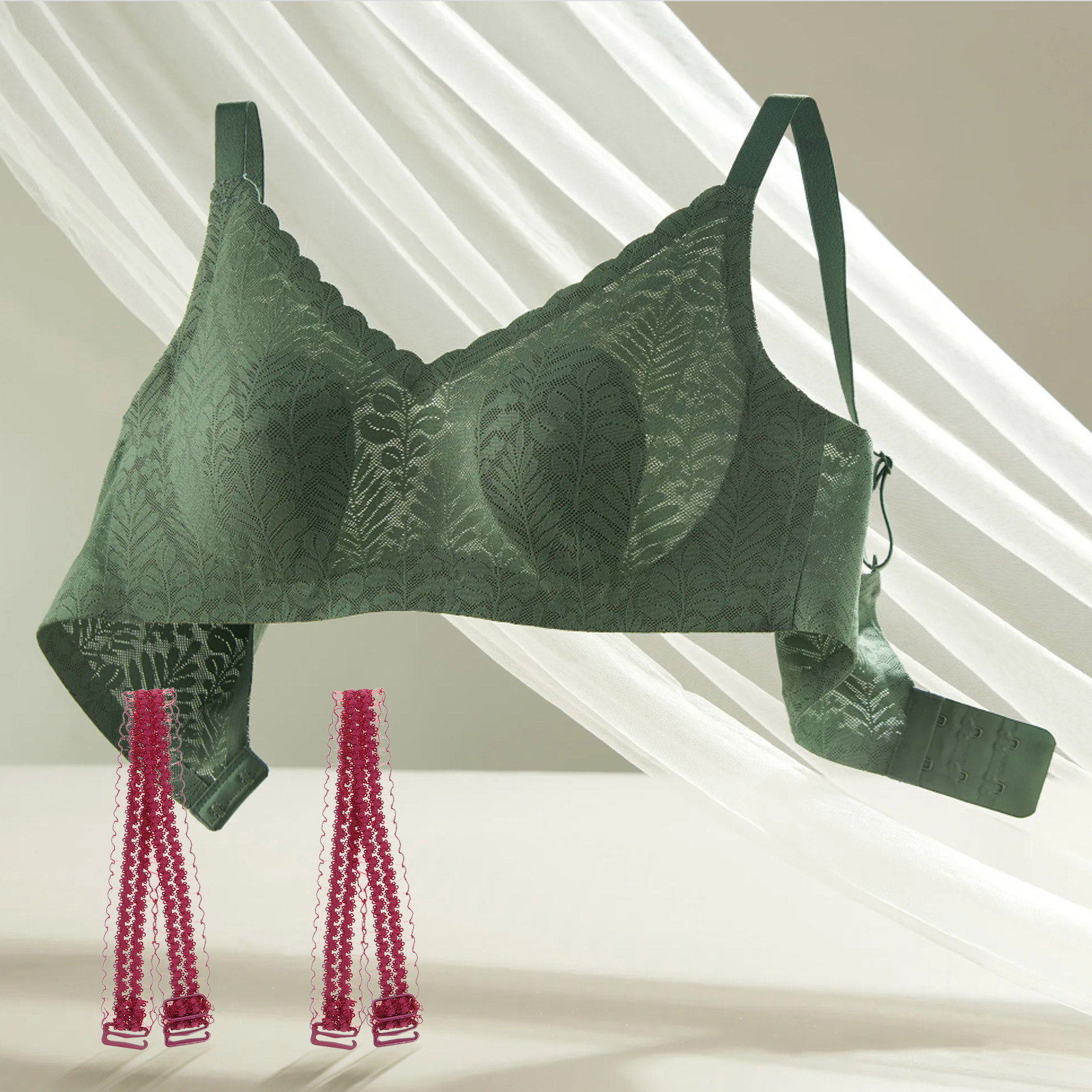 3 Pasang Tali Bra Renda Elegan - Wedding Support ulasan dan harga