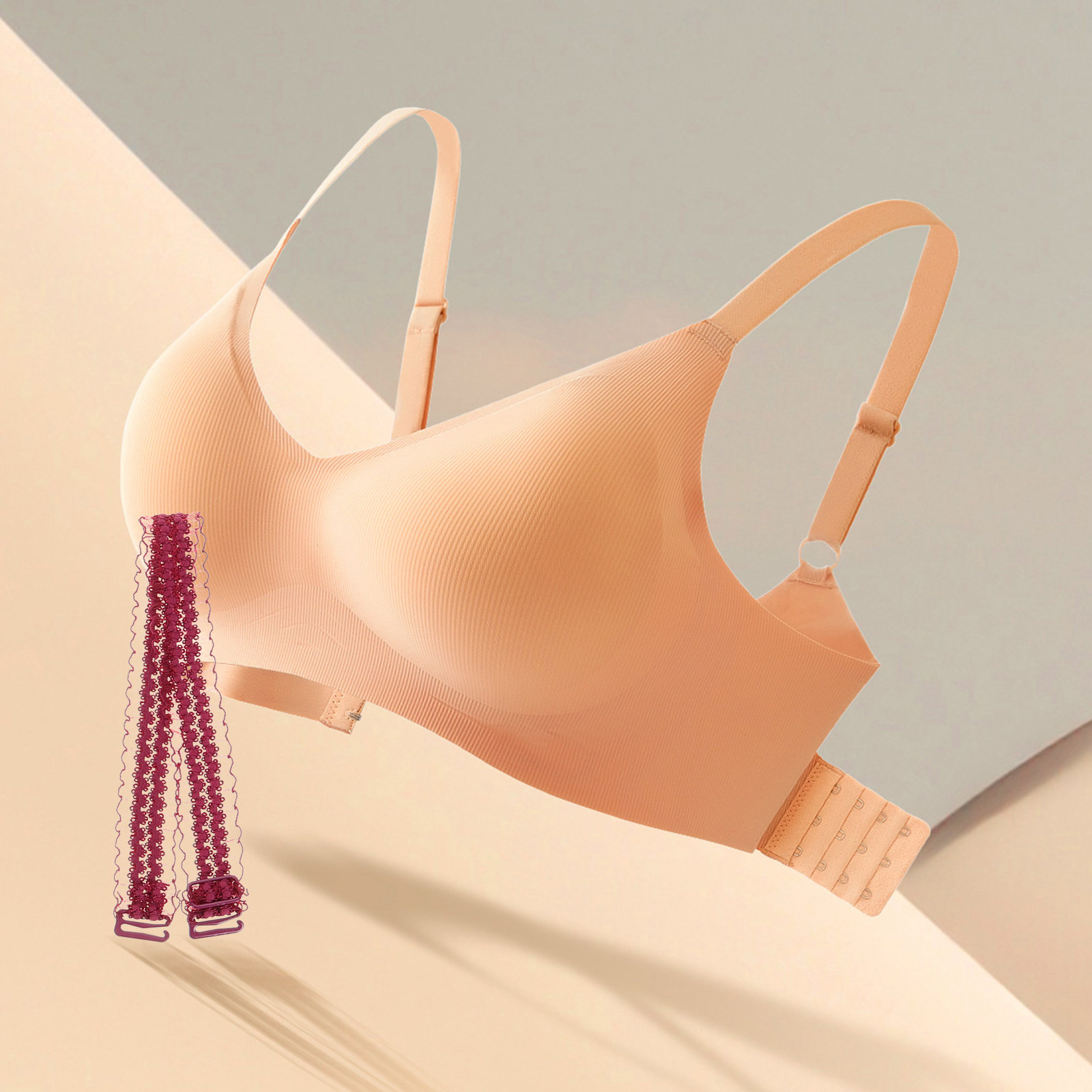 3 Pasang Tali Bra Renda Elegan - Wedding Support ulasan dan harga