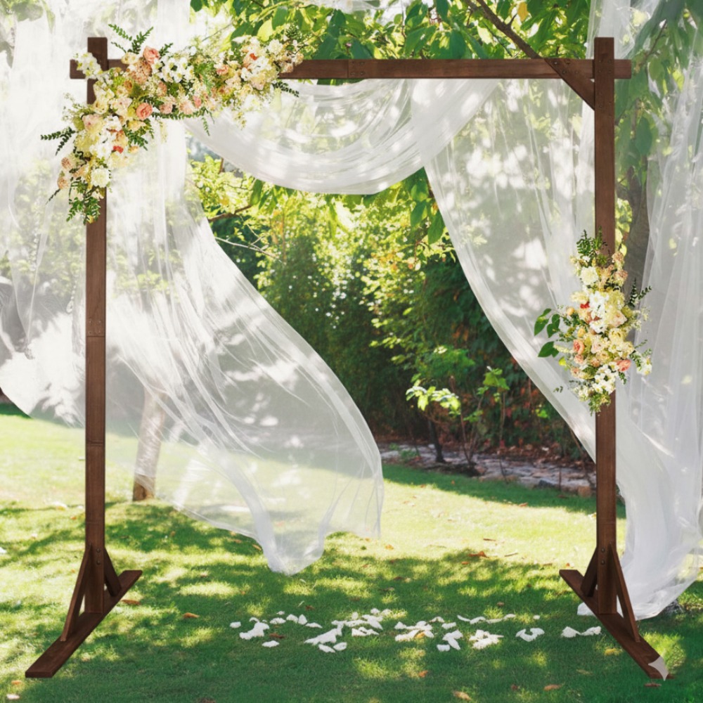 Gazebo Kayu Bertema Hutan untu - Wedding Support ulasan dan harga