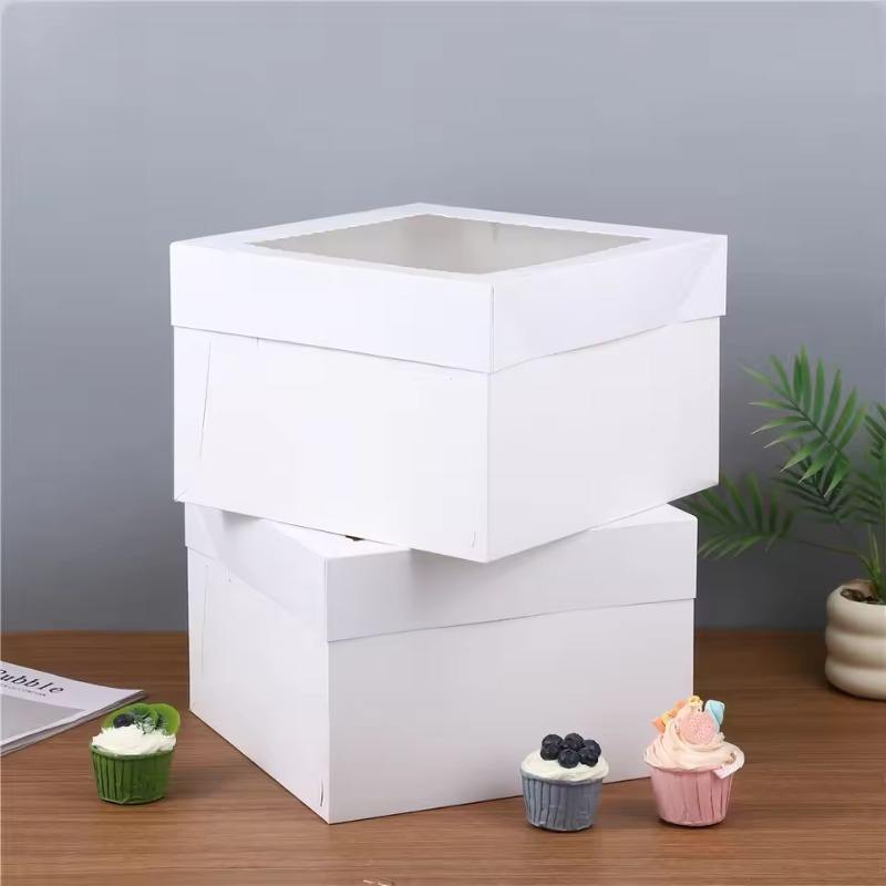Yes2/4/6 Buah Kotak Kue Putih  - Wedding Decoration Supply ulasan dan harga