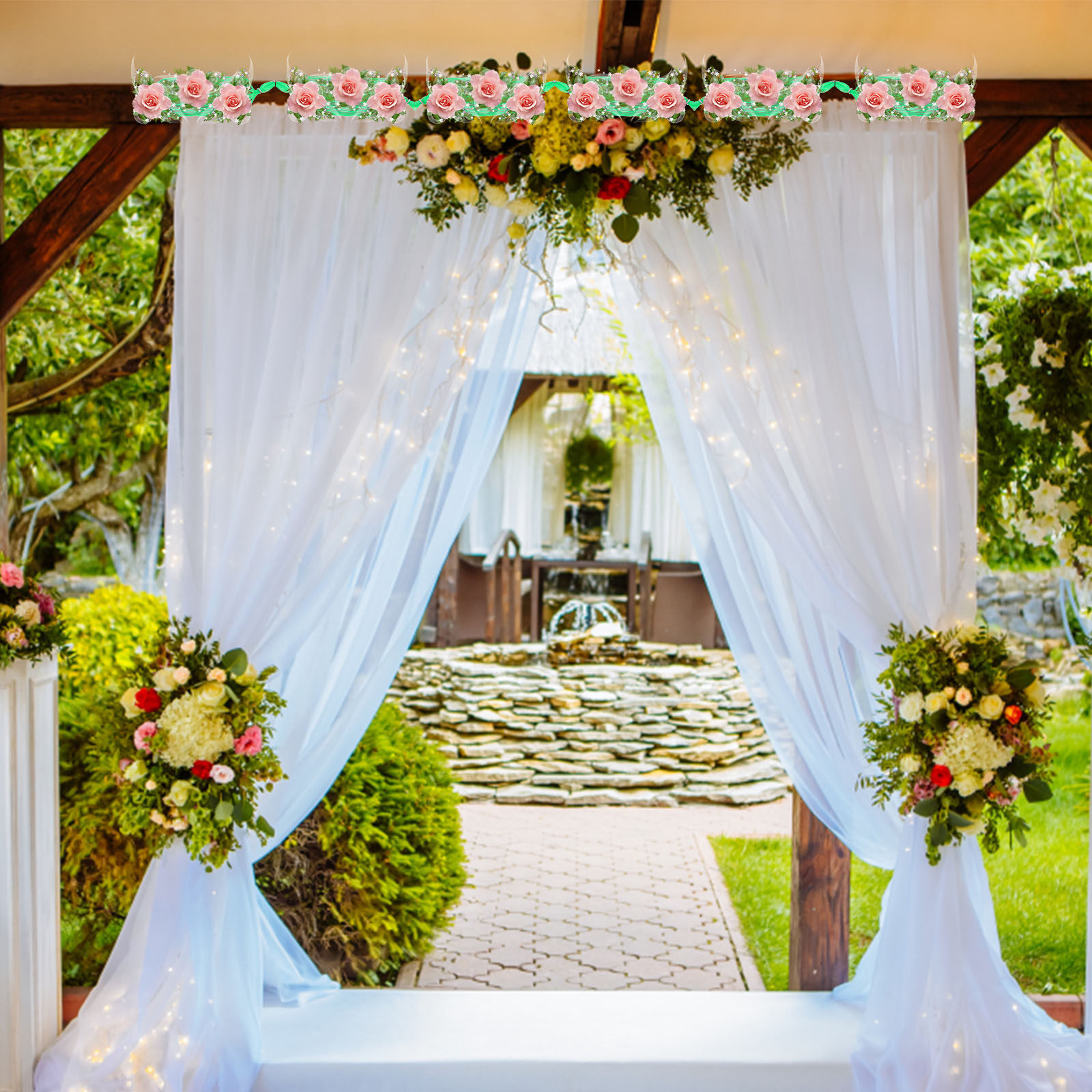 1 Set Busa Bunga Bentuk Sosis  - Wedding Decoration Supply ulasan dan harga