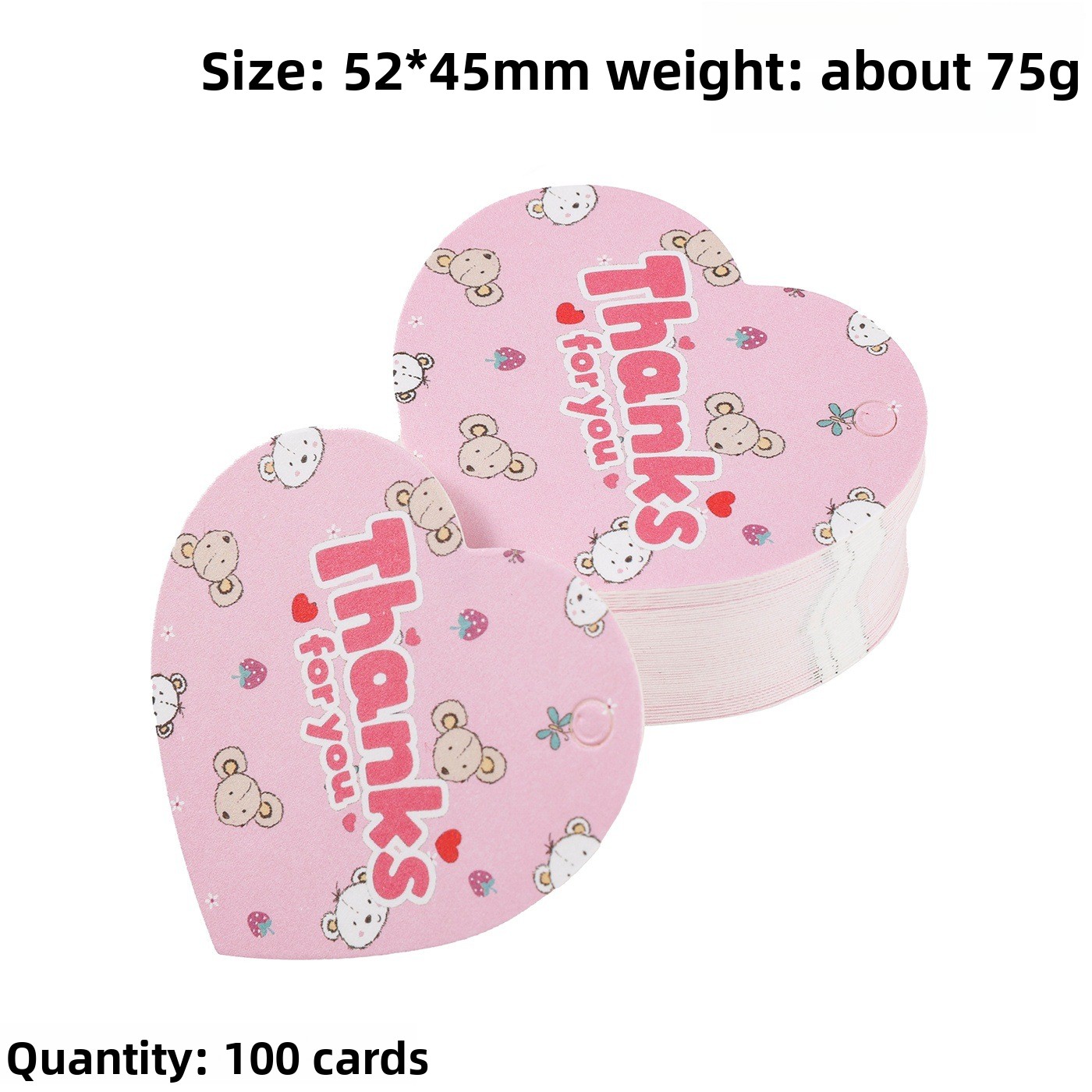 100 Buah Label Hadiah Terima K - Wedding Decoration Supply ulasan dan harga