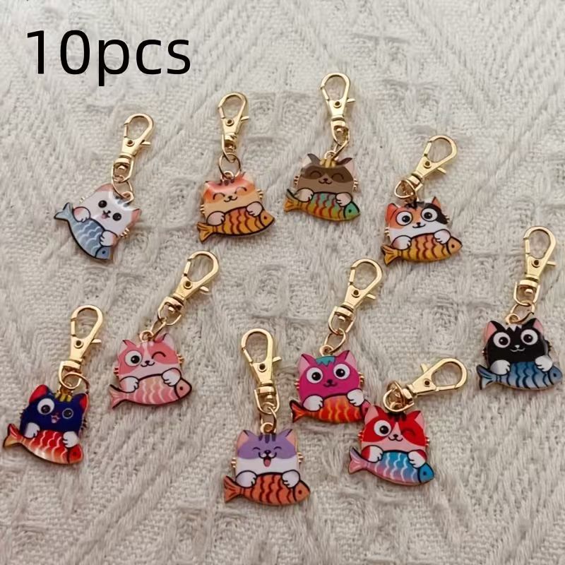 10 buah gantungan kunci kucing - Wedding Yes ulasan dan harga