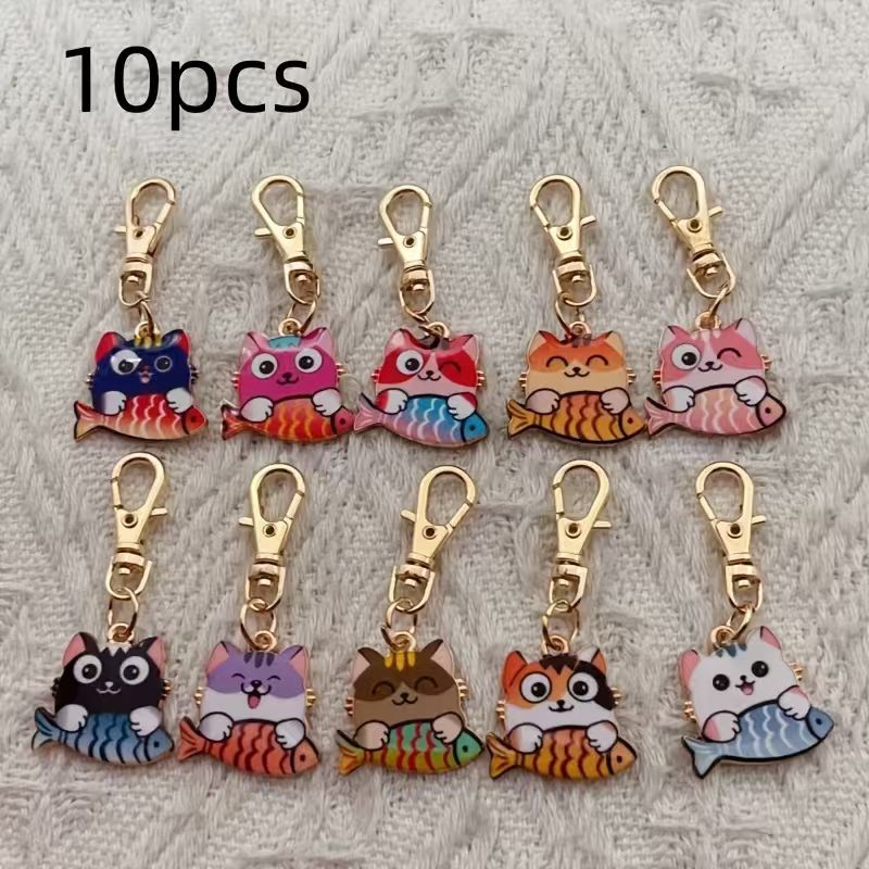 10 buah gantungan kunci kucing - Wedding Yes ulasan dan harga