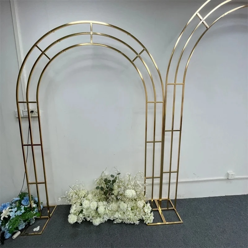 Stand Gapura Pernikahan Emas M - The Wedding Supply Store ulasan dan harga