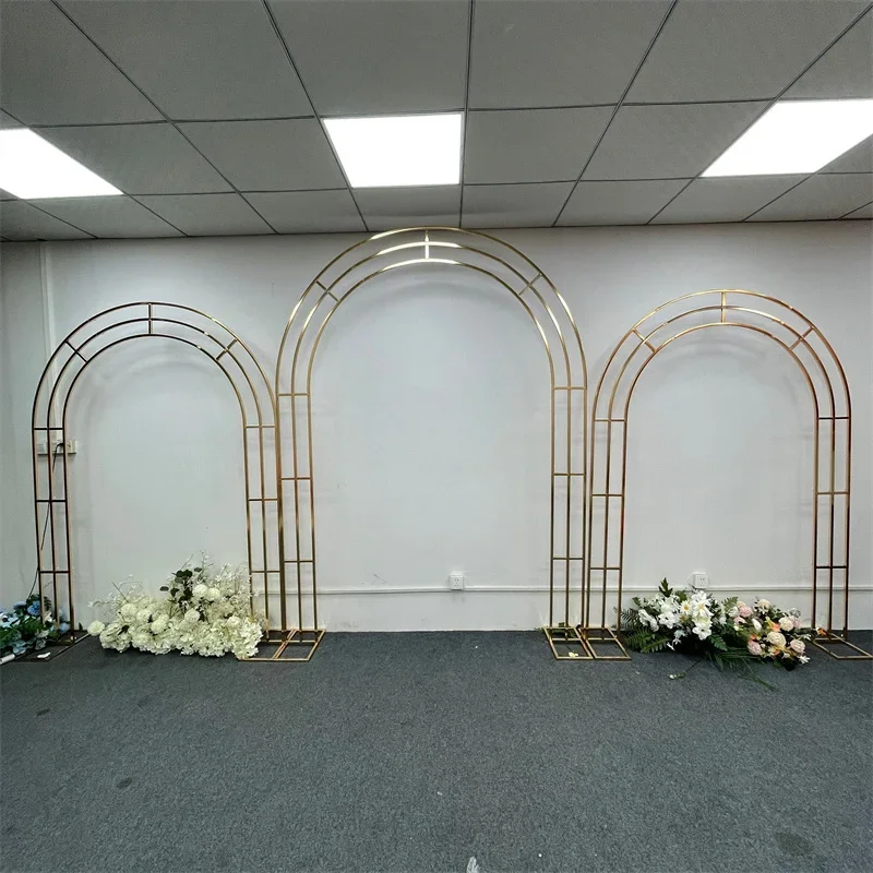 Stand Gapura Pernikahan Emas M - The Wedding Supply Store ulasan dan harga